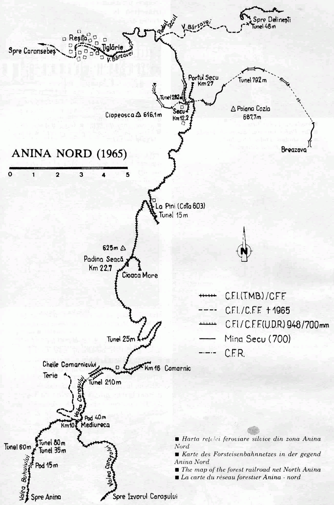 Streckenkarte der Bahn