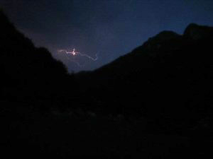 Landschaft im Gewitter