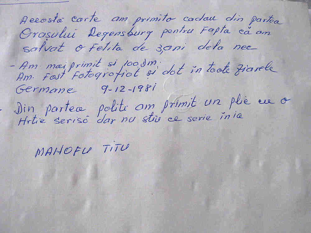 beschreibener Zettel