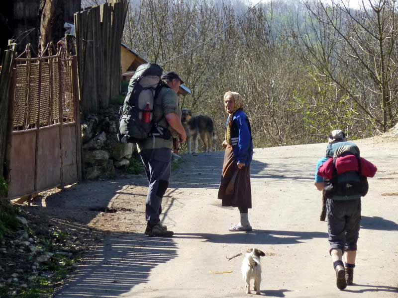 Wanderer im Gespräch