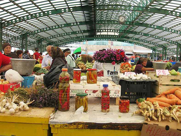 Plastikflaschen im Markt