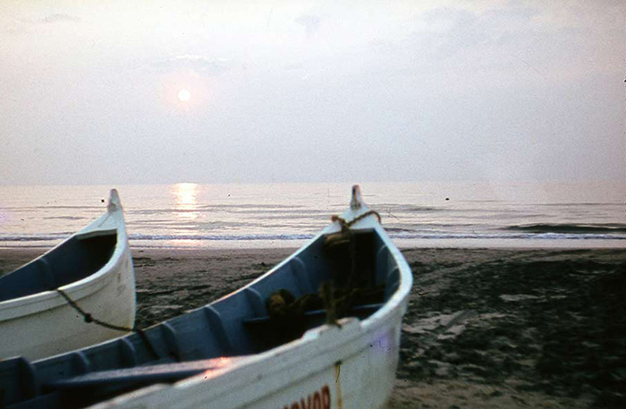 Boot am Strand