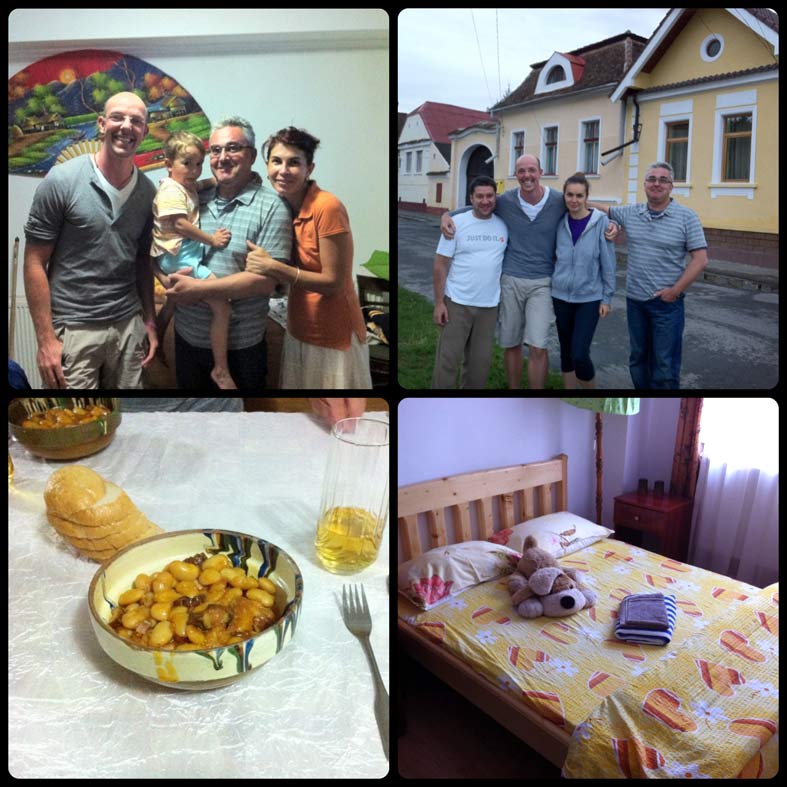 Foto-Collage mit Familie