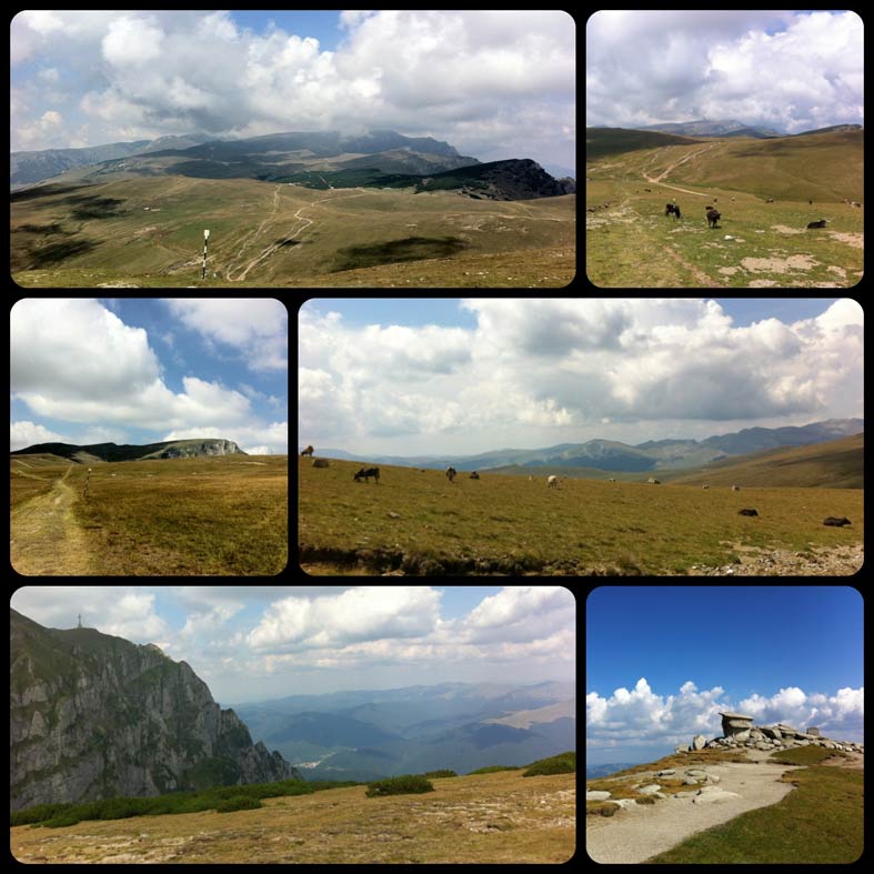 Foto-Collage Berglandschaft