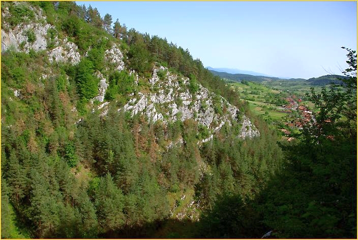 Blick auf eine Schlucht