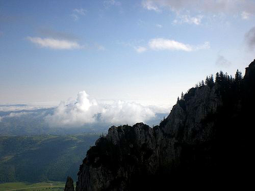 Wolken im Gebirge