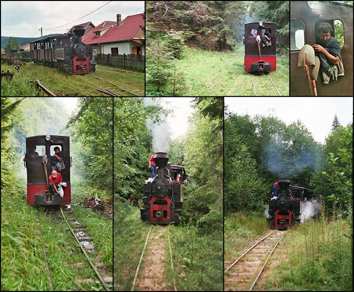 Bildcollage von Dampflokfahrten