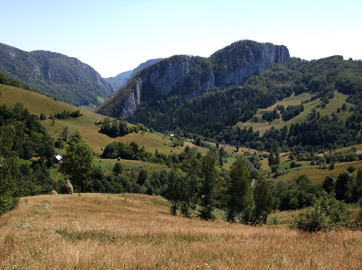 Landschaftsbild mit schlucht