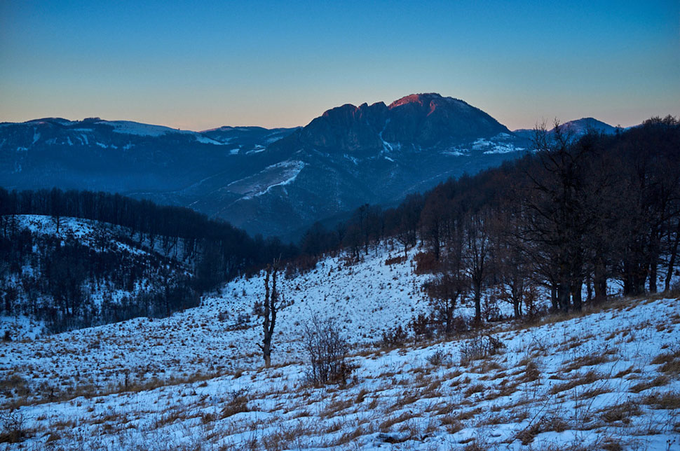 abendliche Berglandschaft