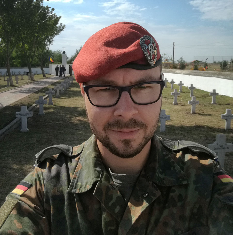 Selfie von Norbert auf dem Friedhof