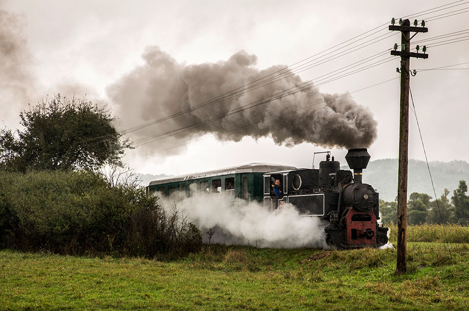 Dampflok mit Hänger