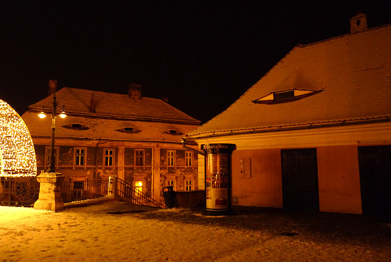verschneite Altstadt