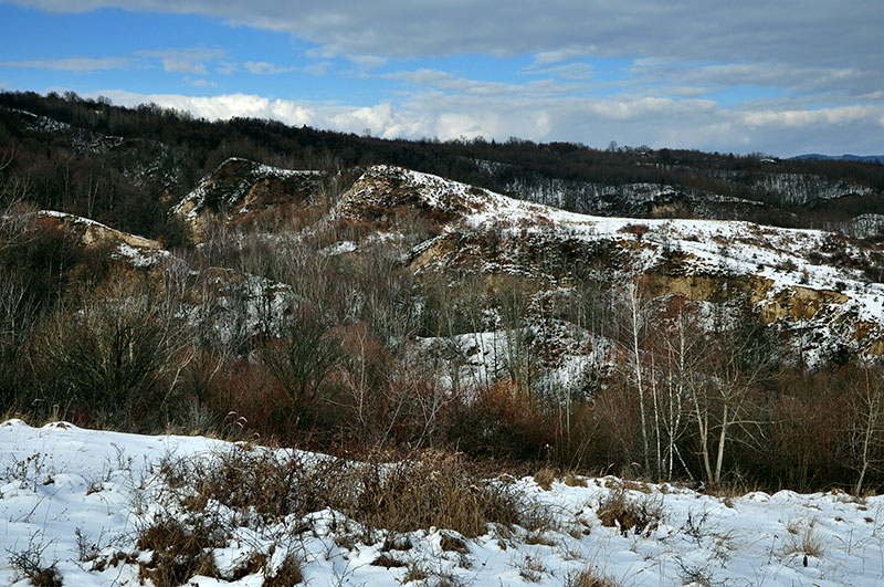 Talfoto im Winter