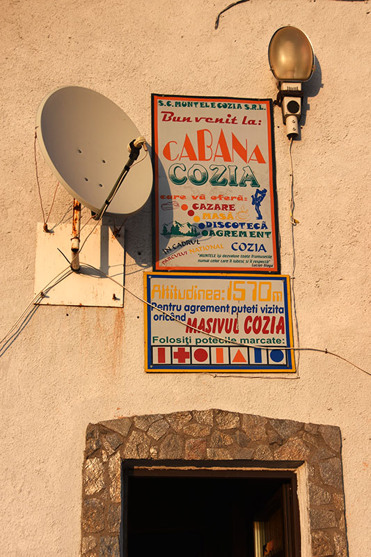 Schild Cabana Cozia