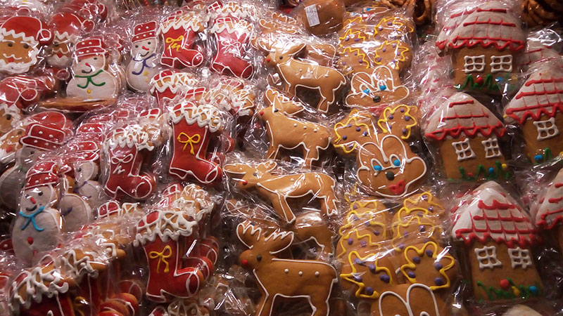 Lebkuchen in verschiedensten Formen
