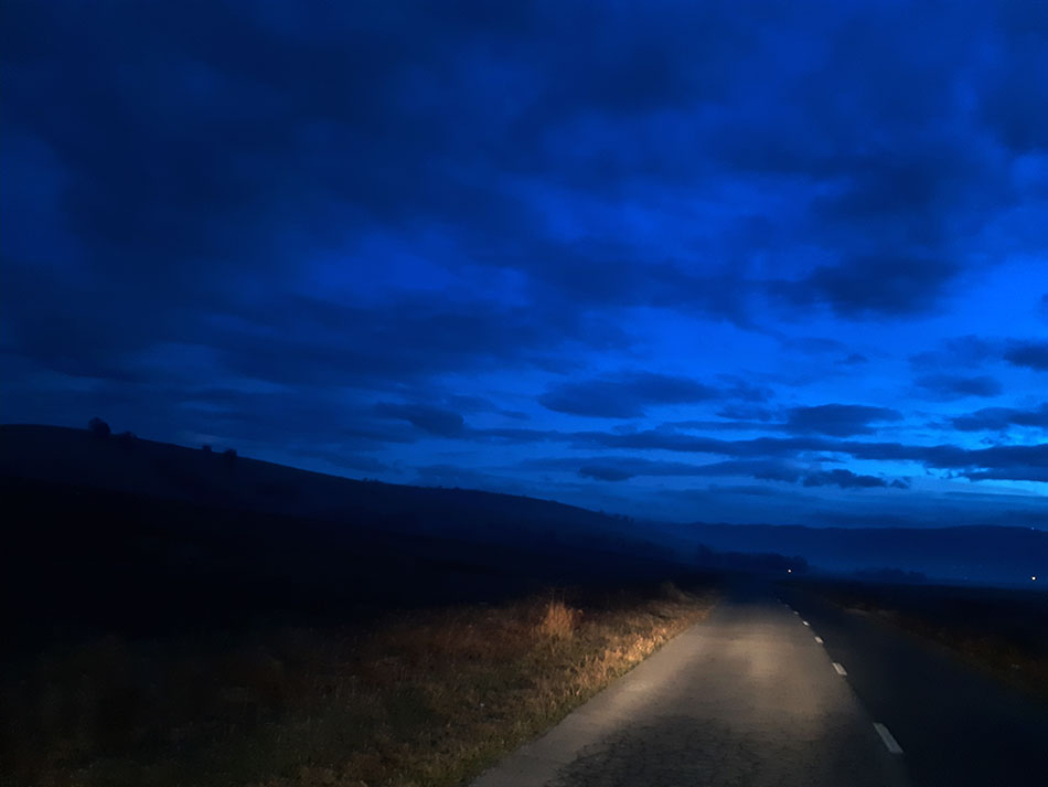 Straße auf dem Heimweg