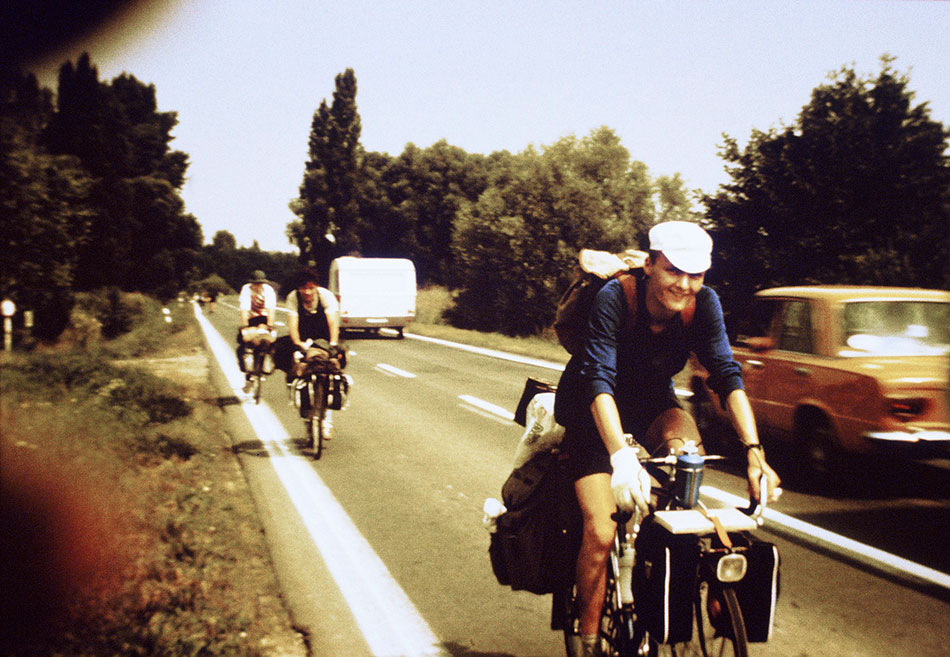 Radfahrer auf der Straße