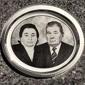 Grabportrait
