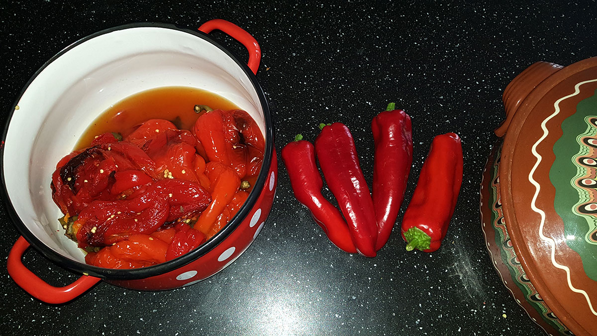 Topf mit Paprika