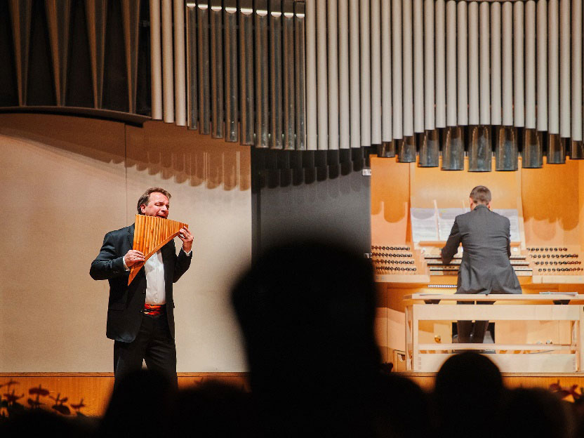 Konzert von Helmut Hauskeller mit Panflöte und Orgel