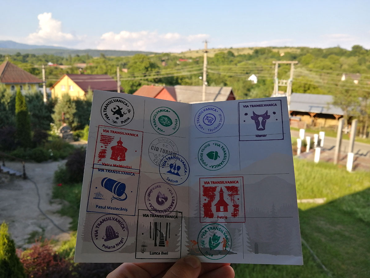 Pilgerpass mit Transilvanicastempel