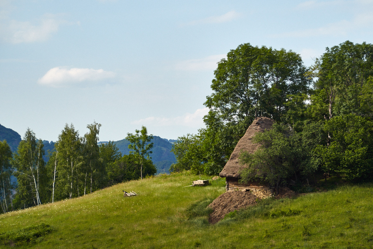 Motzenhaus auzf einer Wiese