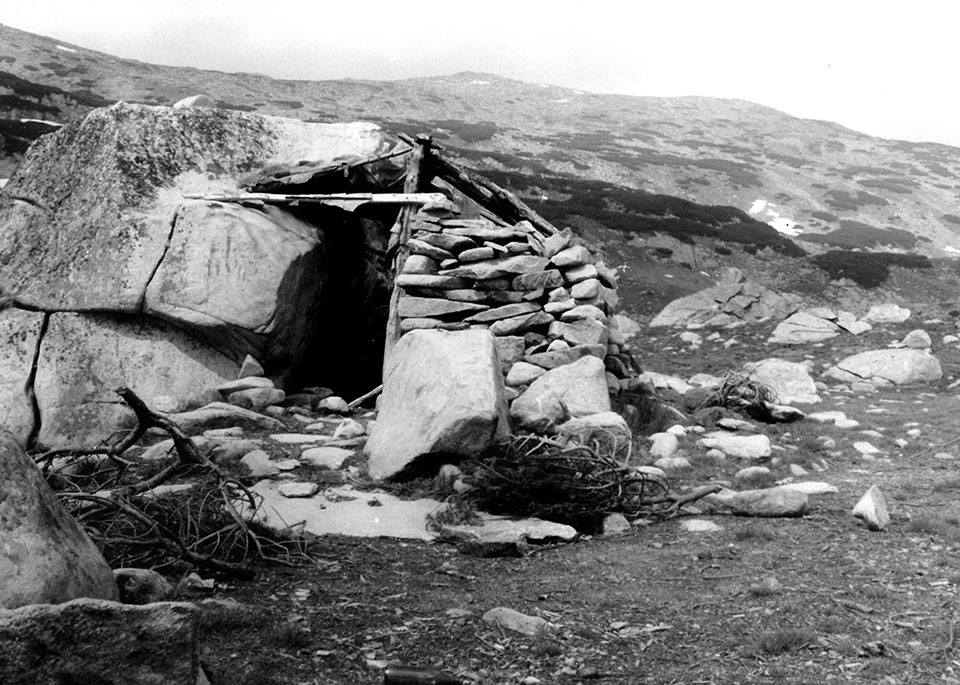 Hütte aus Steinen