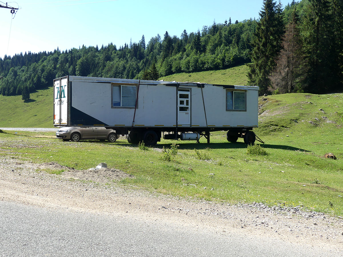 Wagen auf Wiese