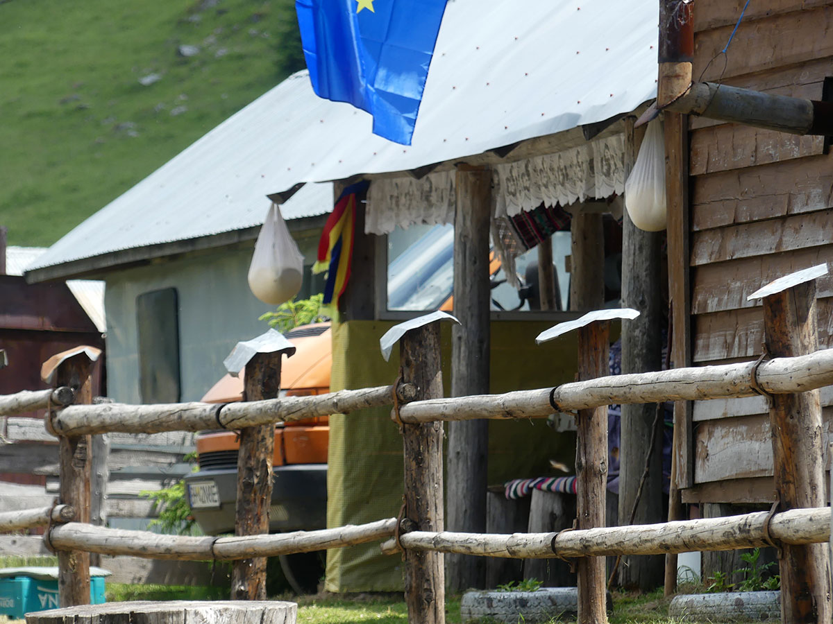 Berghütte mit Käse