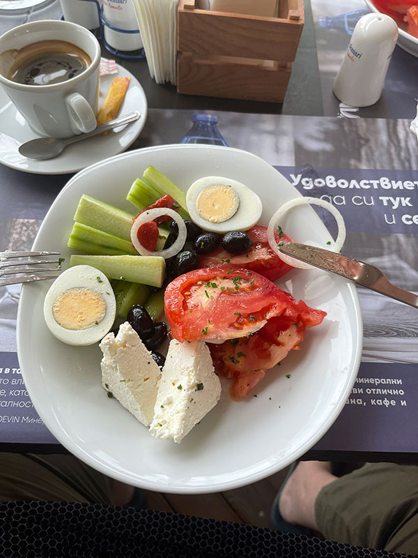 Teller mit Essen