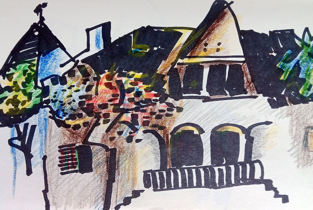 gemaltes Haus