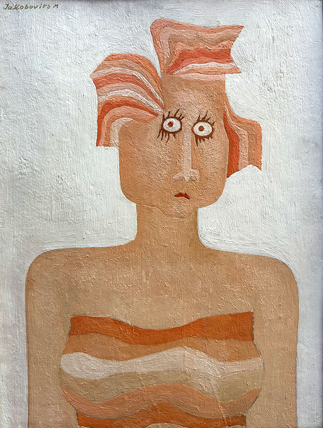 gemaltes Portrait einer Frau