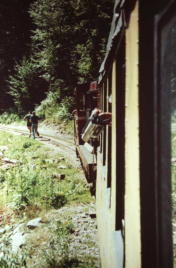 Zugfahrt durchs Wassertal