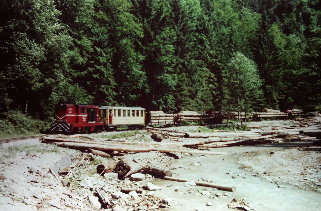 Zugfahrt durchs Wassertal