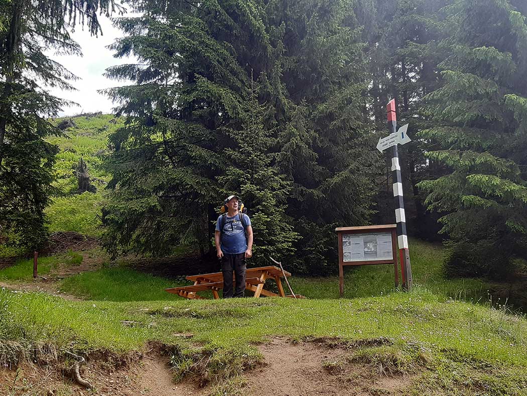 Stefan auf einem Bergwanderweg