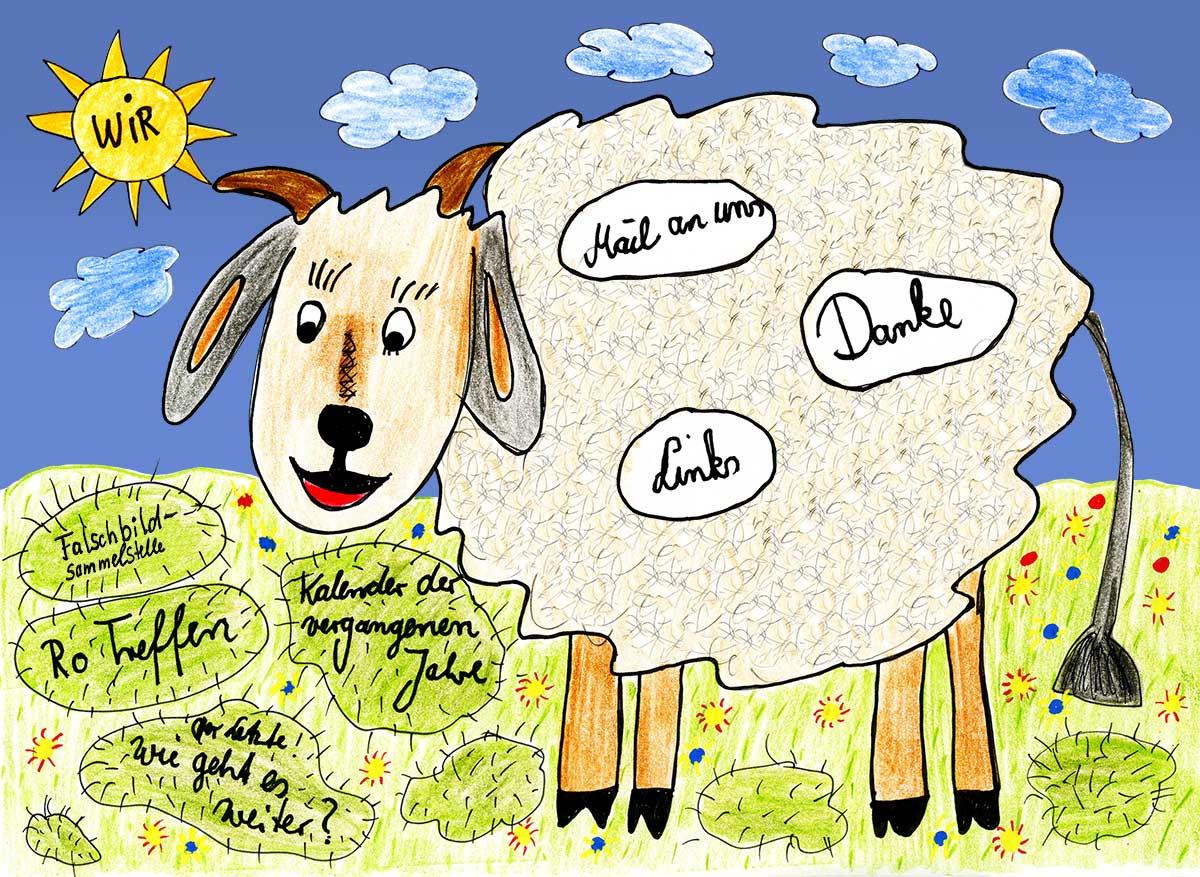 Schaf auf einer Wiese